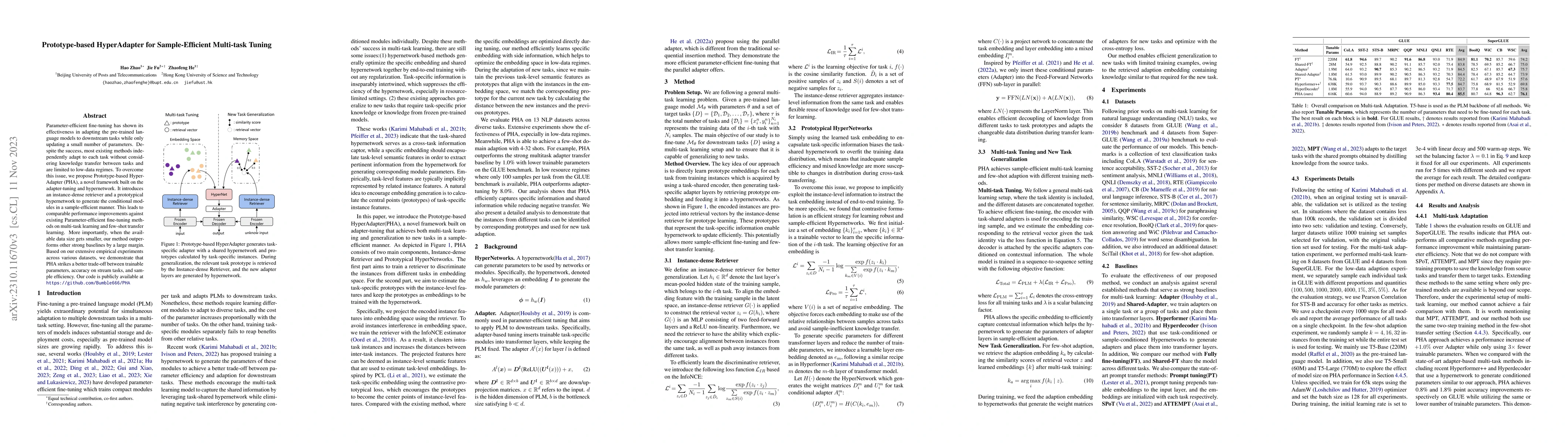 Thumbnail for Prototype-based HyperAdapter for Sample-Efficient Multi-task Tuning