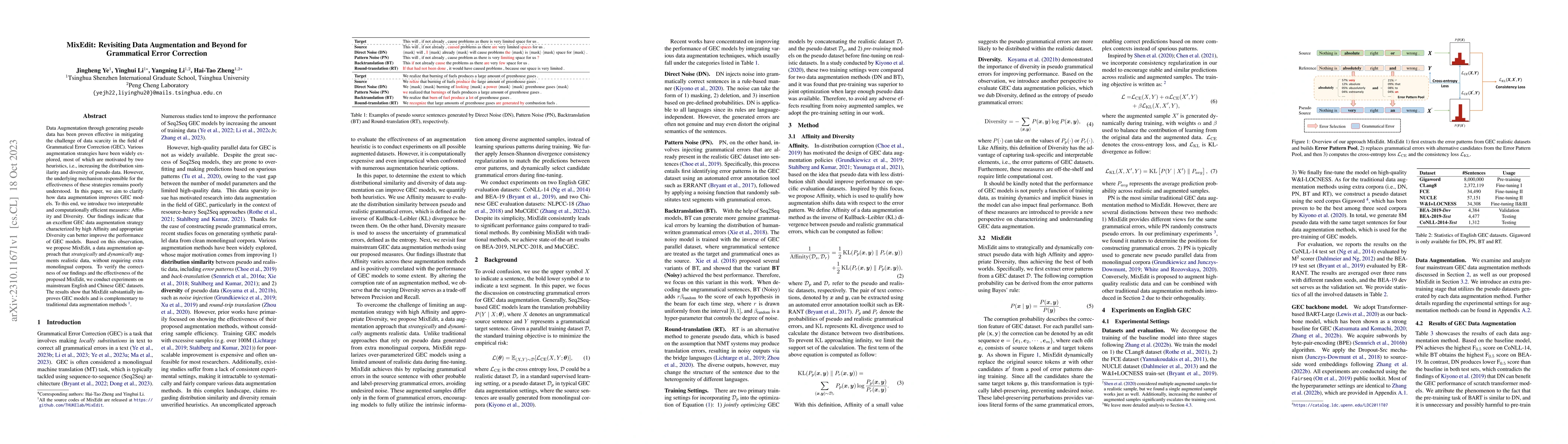 Thumbnail for MixEdit: Revisiting Data Augmentation and Beyond for Grammatical Error
  Correction