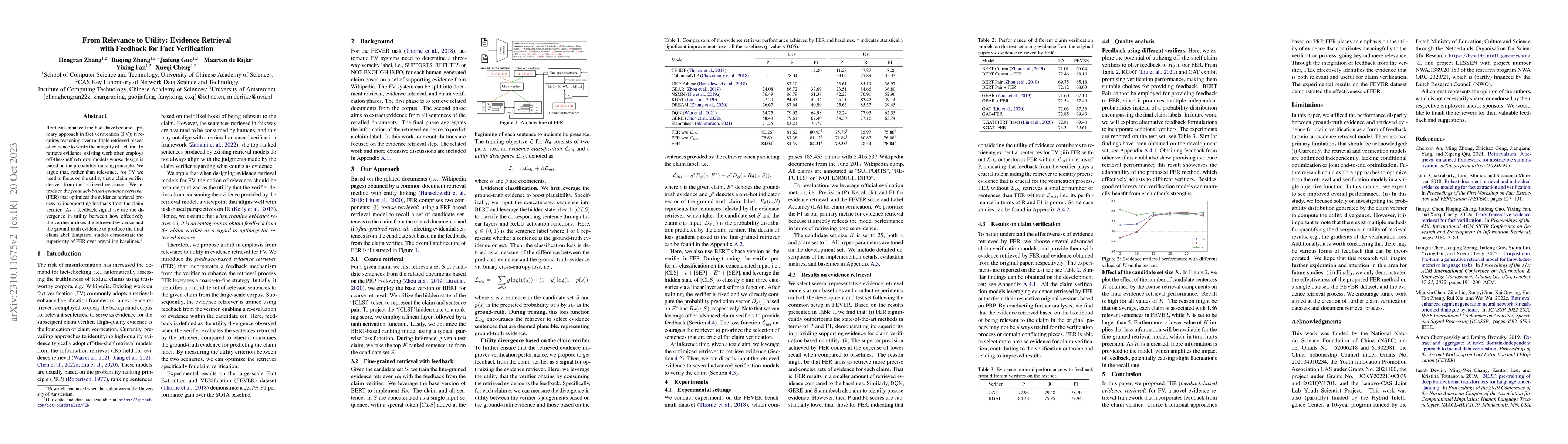Thumbnail for From Relevance to Utility: Evidence Retrieval with Feedback for Fact
  Verification