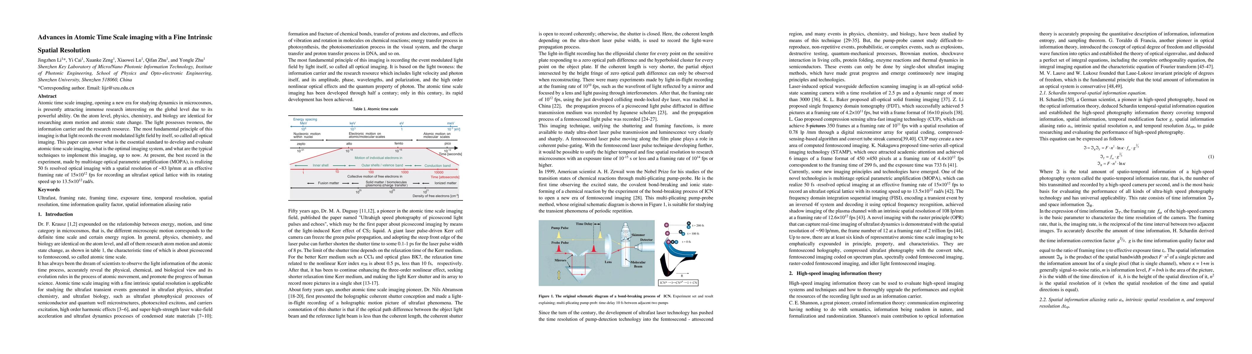 Thumbnail for Advances in Atomic Time Scale imaging with a Fine Intrinsic Spatial
  Resolution