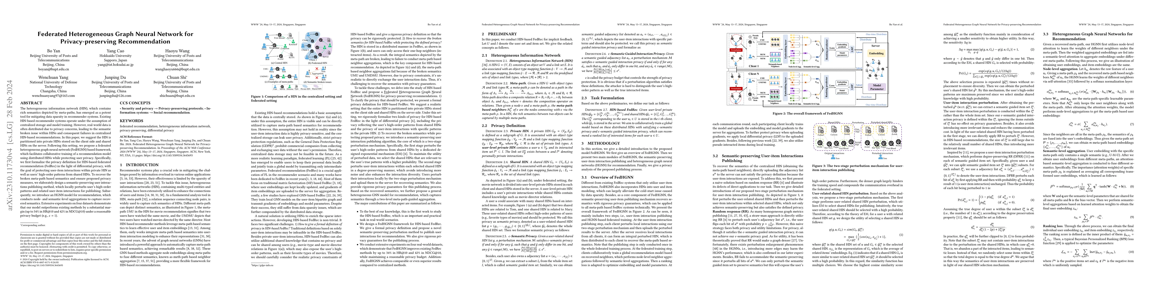 Thumbnail for Federated Heterogeneous Graph Neural Network for Privacy-preserving
  Recommendation
