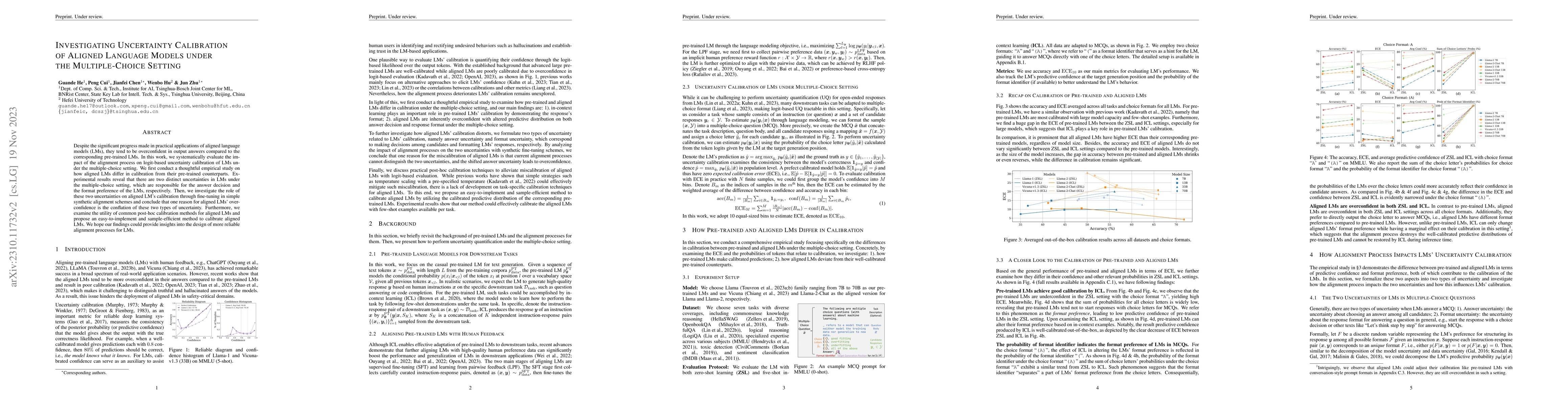 Thumbnail for Investigating Uncertainty Calibration of Aligned Language Models under
  the Multiple-Choice Setting