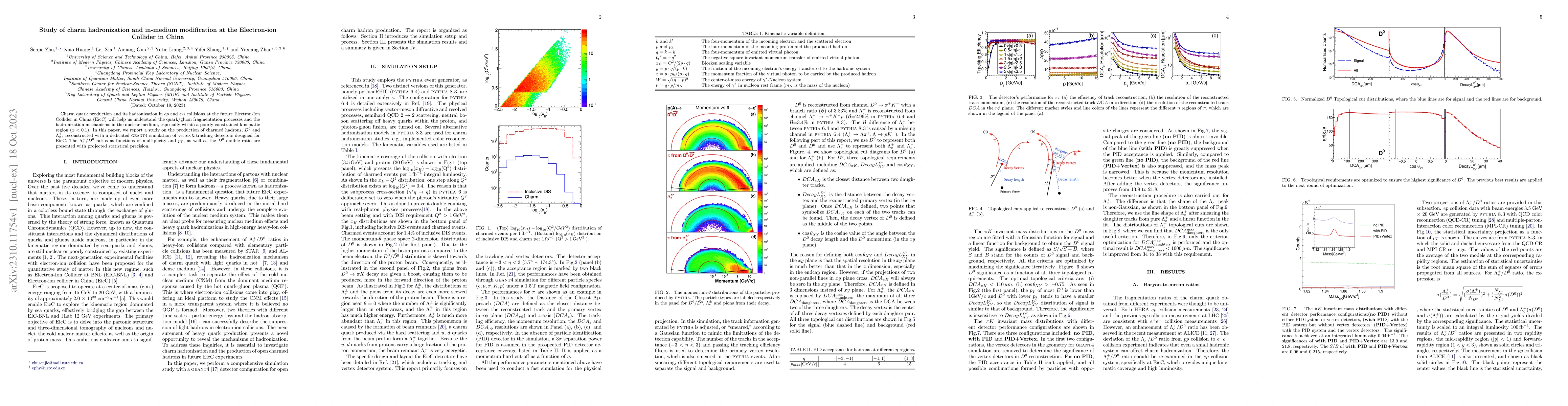 Thumbnail for Study of charm hadronization and in-medium modification at the
  Electron-ion Collider in China