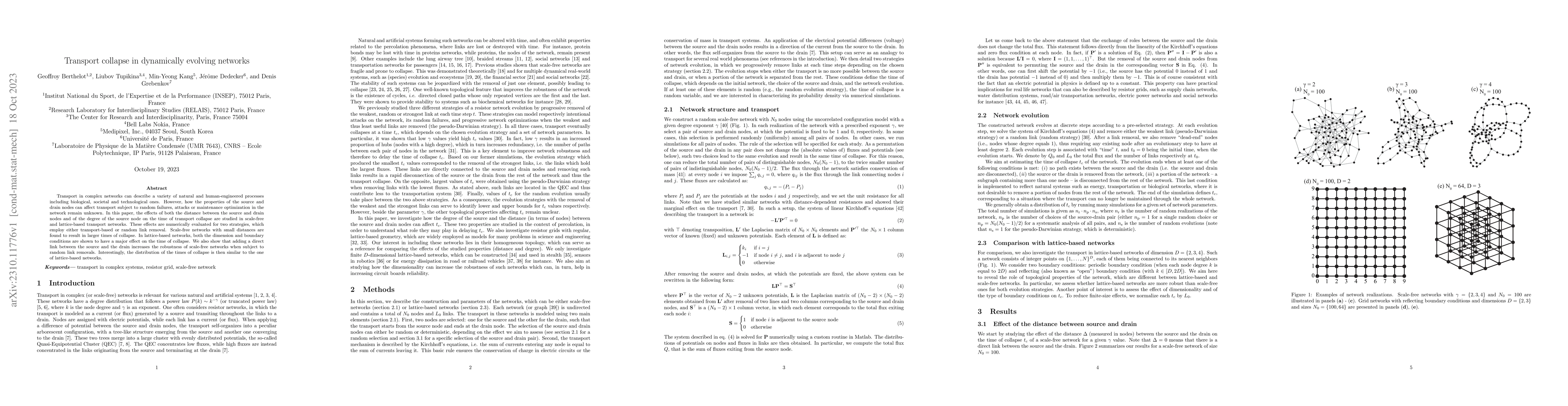 Thumbnail for Transport collapse in dynamically evolving networks