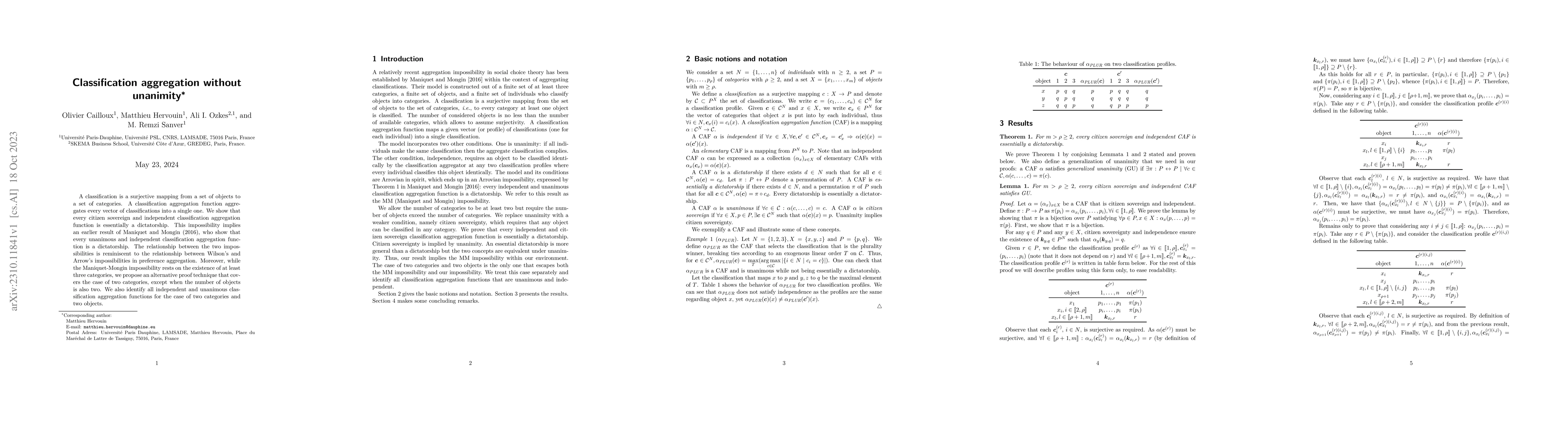 Thumbnail for Classification Aggregation without Unanimity