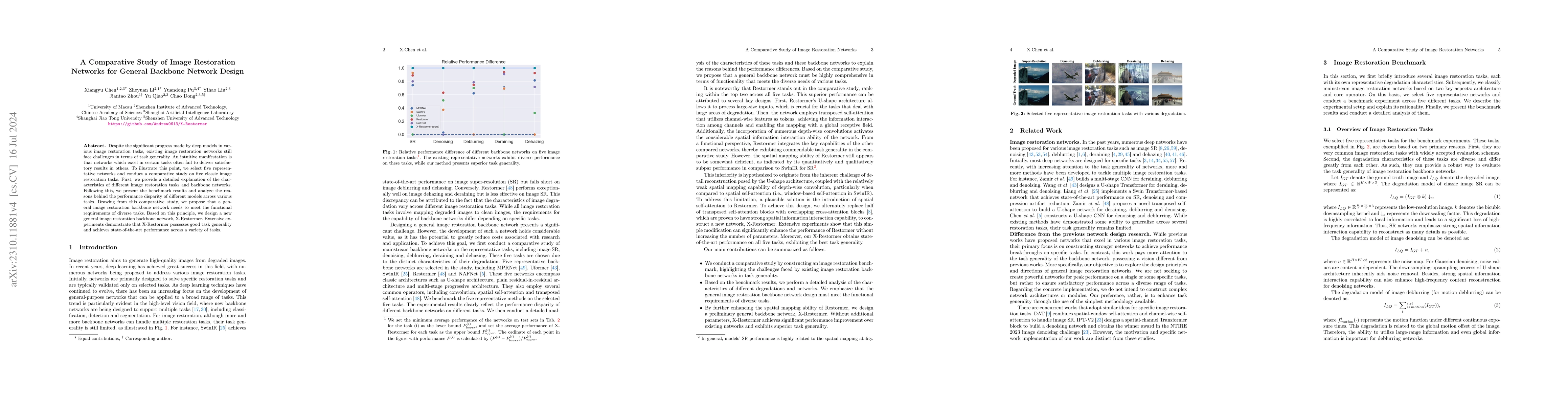 Thumbnail for A Comparative Study of Image Restoration Networks for General Backbone
  Network Design