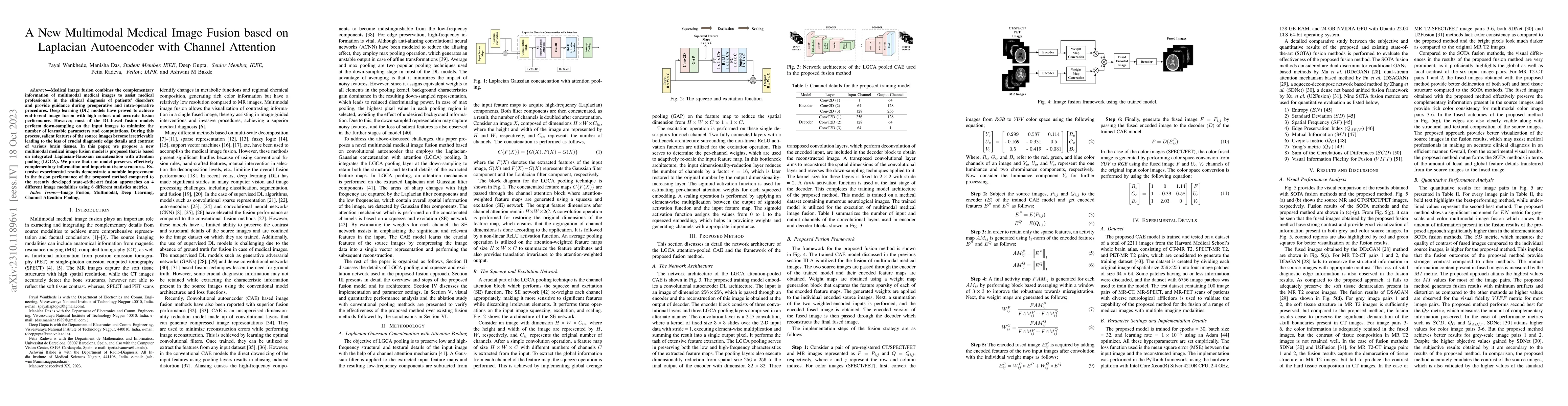 Thumbnail for A New Multimodal Medical Image Fusion based on Laplacian Autoencoder
  with Channel Attention