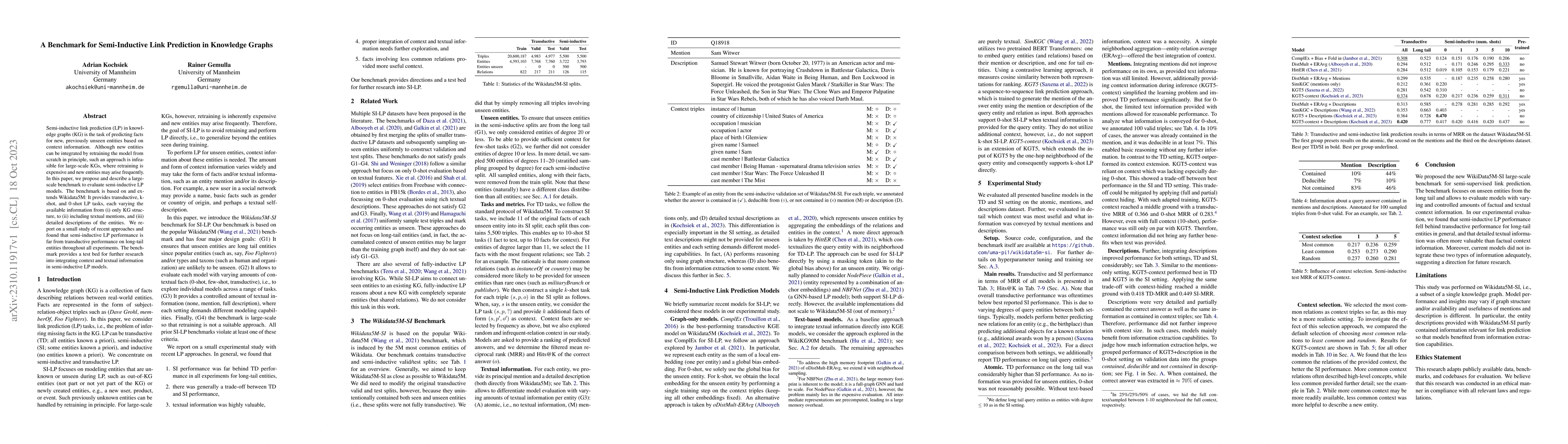 Thumbnail for A Benchmark for Semi-Inductive Link Prediction in Knowledge Graphs