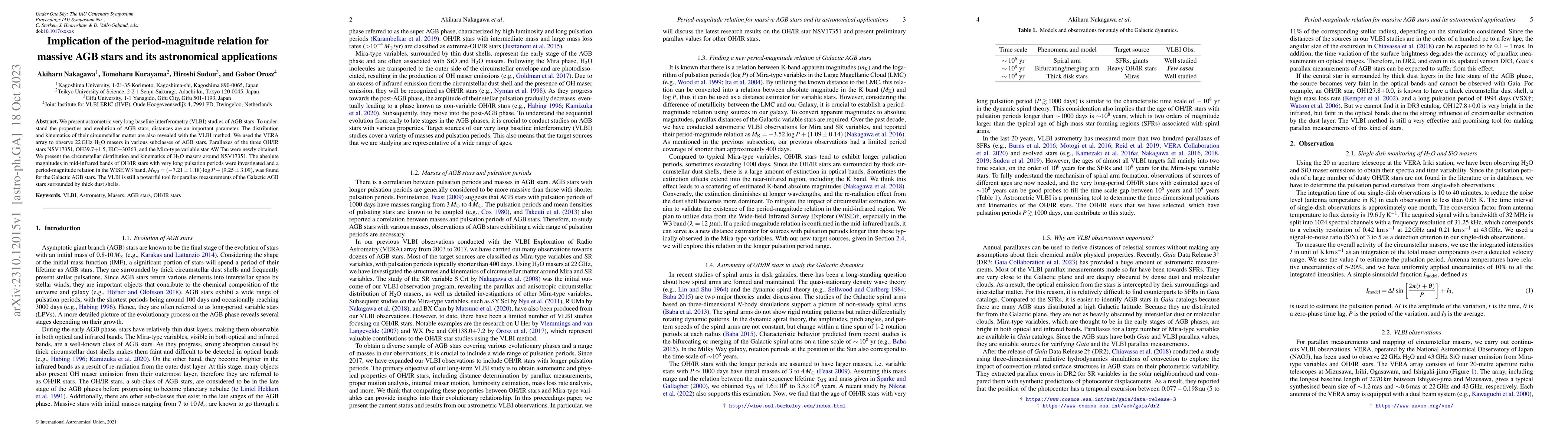 Thumbnail for Implication of the period-magnitude relation for massive AGB stars and
  its astronomical applications