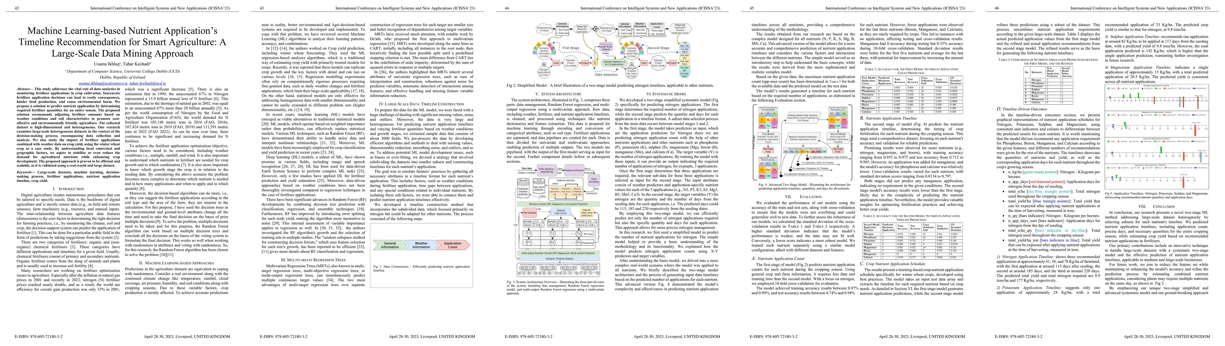 Thumbnail for Machine Learning-based Nutrient Application's Timeline Recommendation
  for Smart Agriculture: A Large-Scale Data Mining Approach