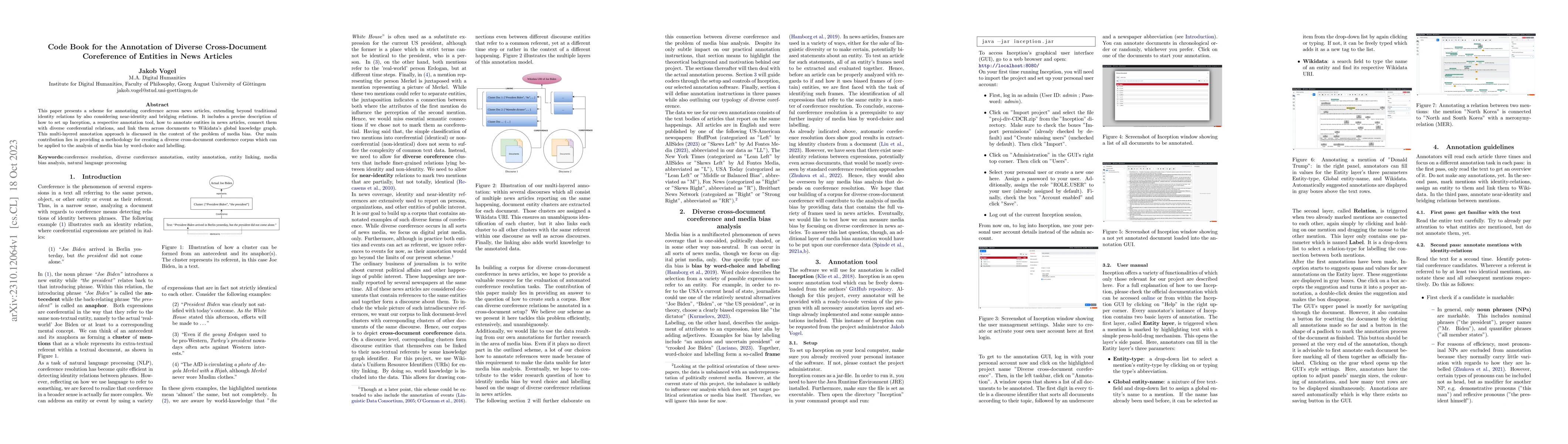 Thumbnail for Code Book for the Annotation of Diverse Cross-Document Coreference of
  Entities in News Articles