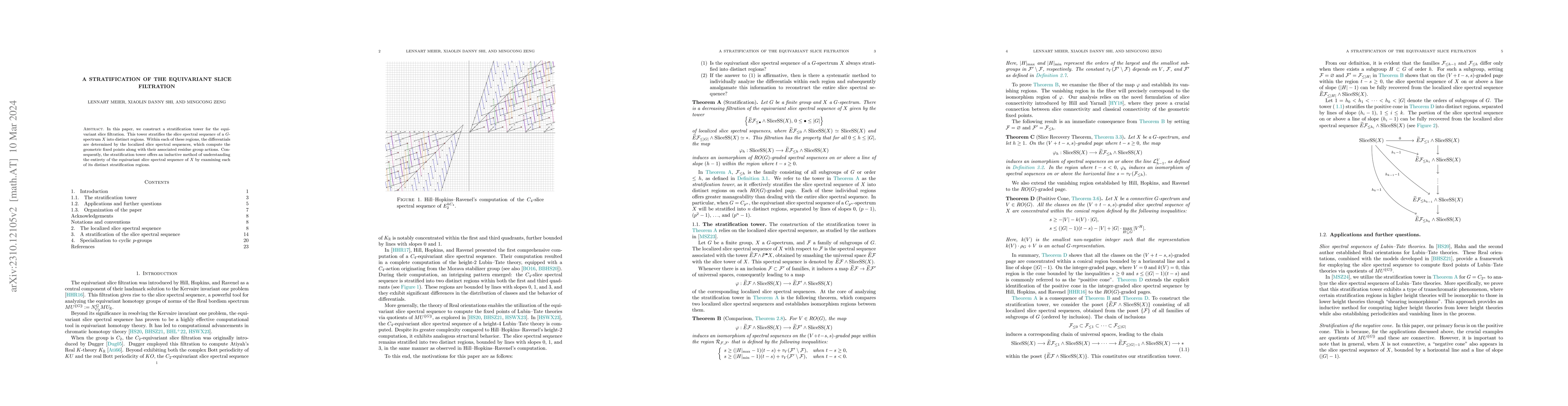 Thumbnail for A stratification of the equivariant slice filtration