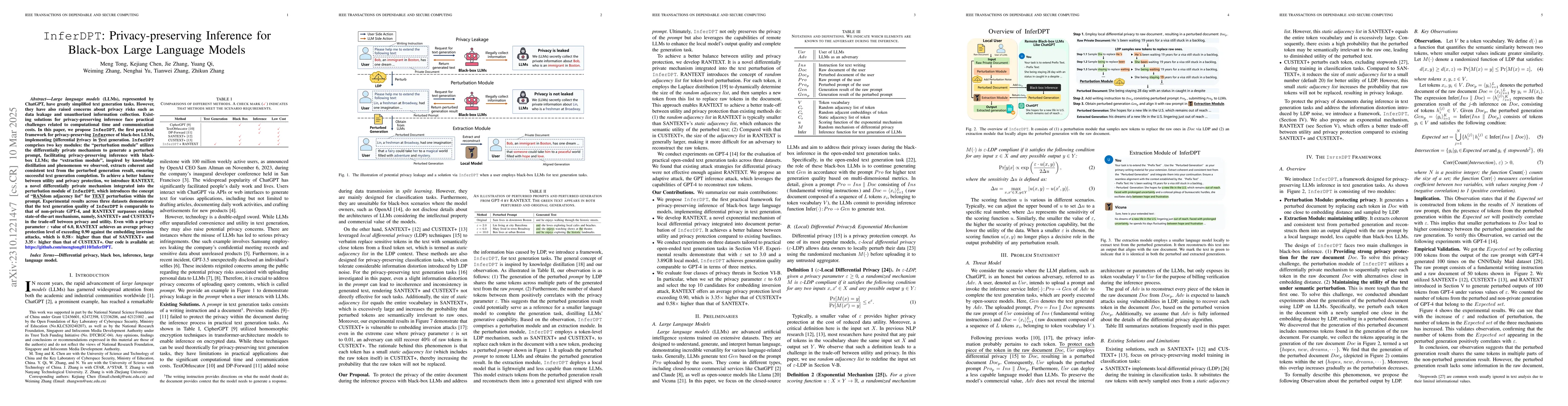 Thumbnail for InferDPT: Privacy-Preserving Inference for Black-box Large Language
  Model