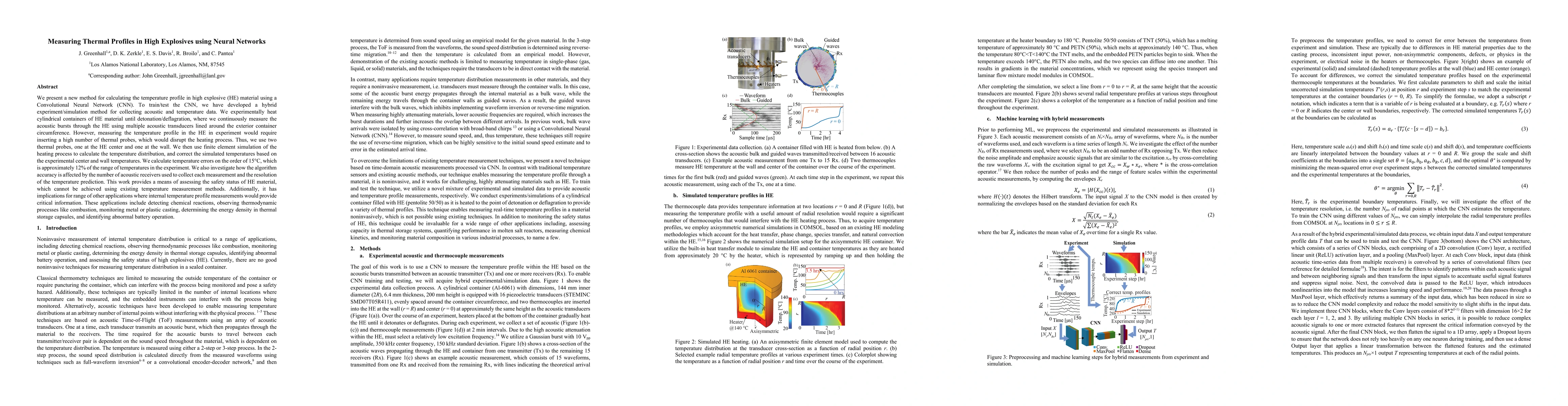 Thumbnail for Measuring Thermal Profiles in High Explosives using Neural Networks