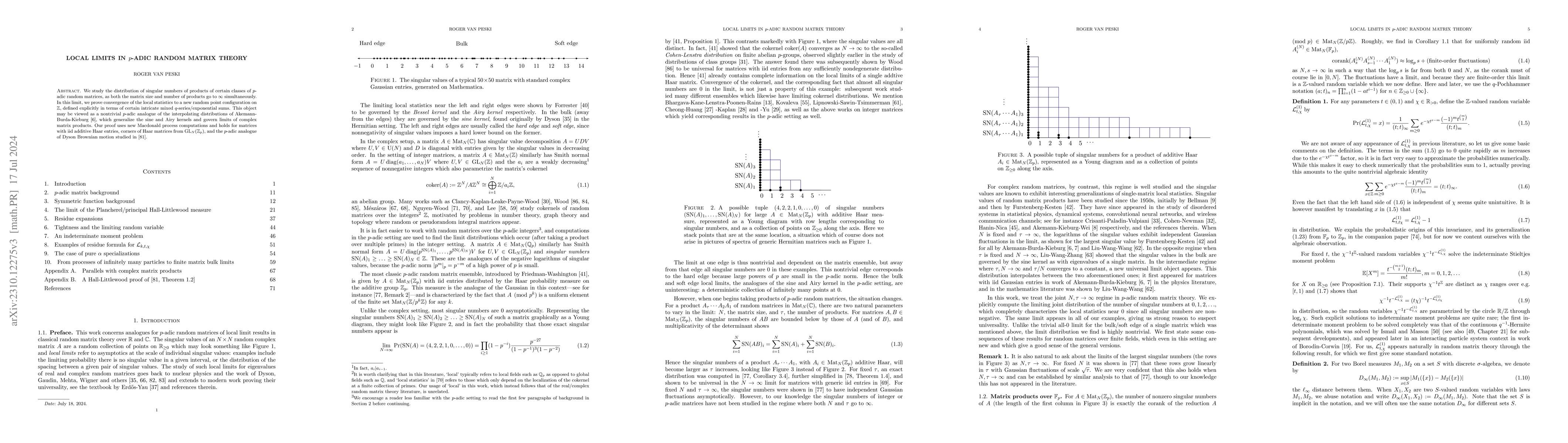 Thumbnail for Local limits in $p$-adic random matrix theory