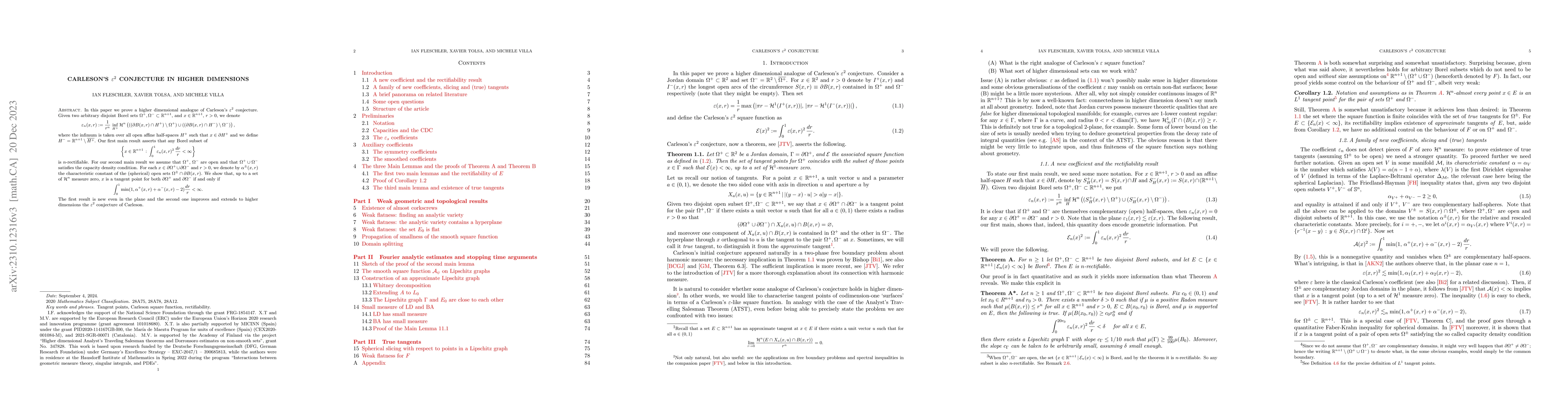 Thumbnail for Carleson's $\varepsilon^2$ conjecture in higher dimensions