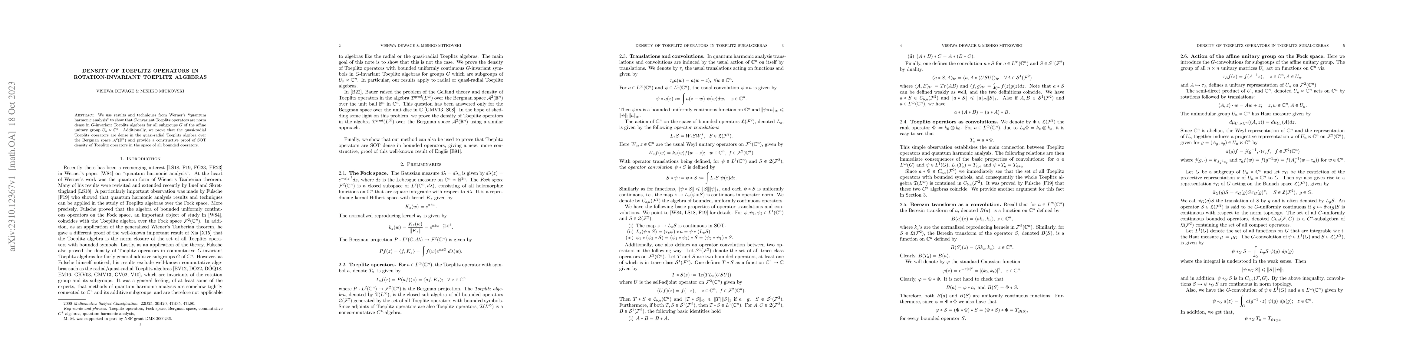 Thumbnail for Density of Toeplitz operators in rotation-invariant Toeplitz algebras