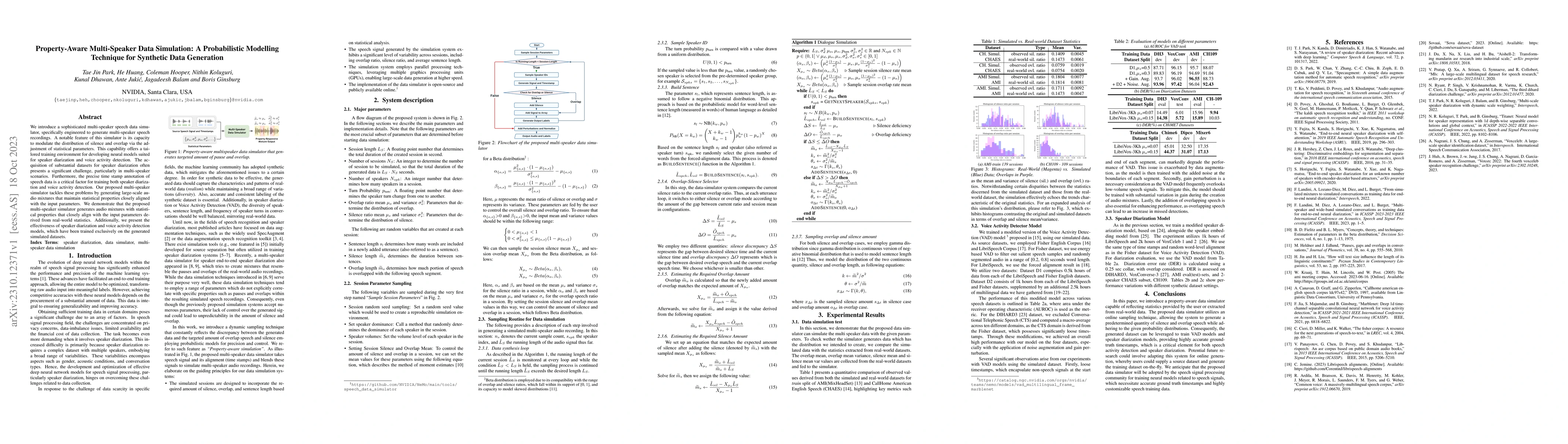 Thumbnail for Property-Aware Multi-Speaker Data Simulation: A Probabilistic Modelling
  Technique for Synthetic Data Generation