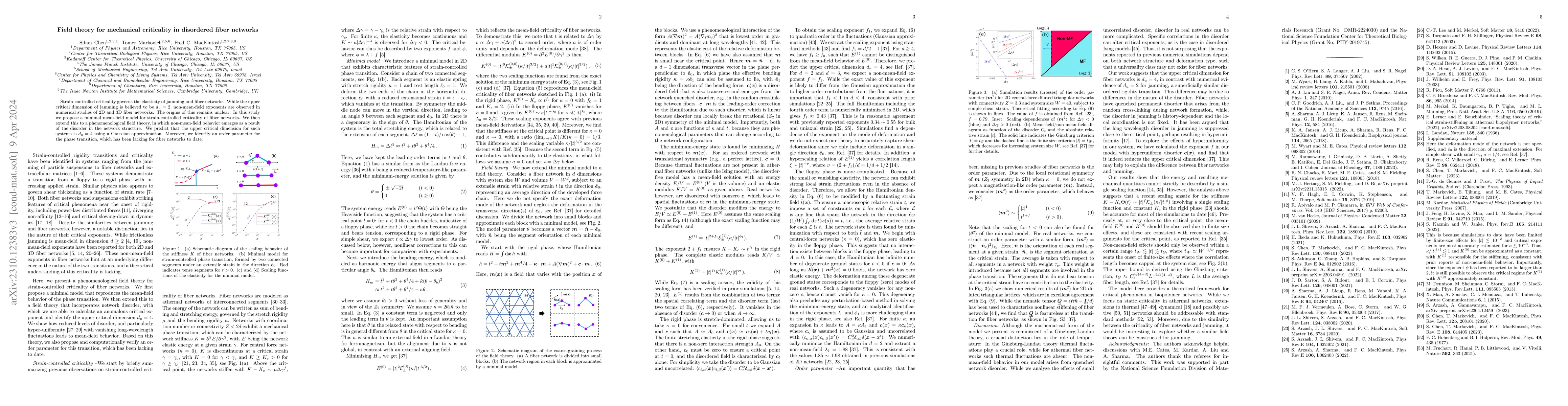 Thumbnail for Field theory for mechanical criticality in disordered fiber networks
