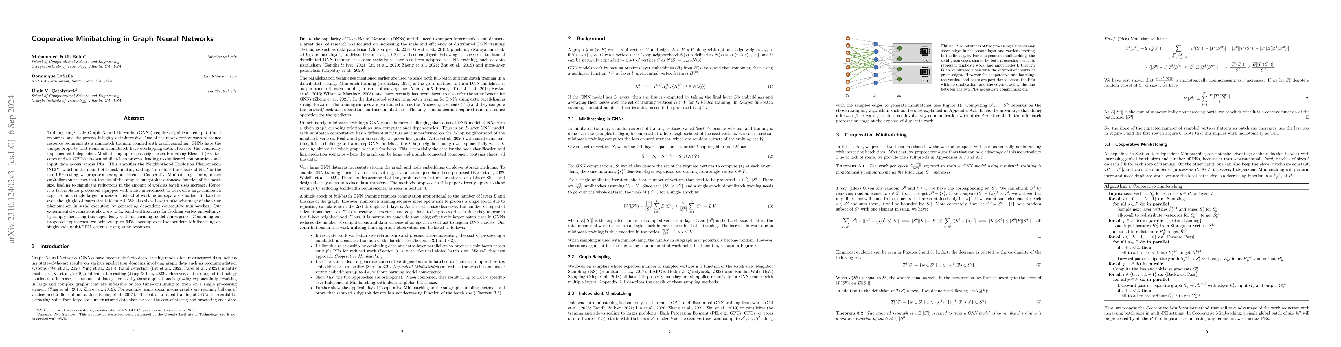 Thumbnail for Cooperative Minibatching in Graph Neural Networks
