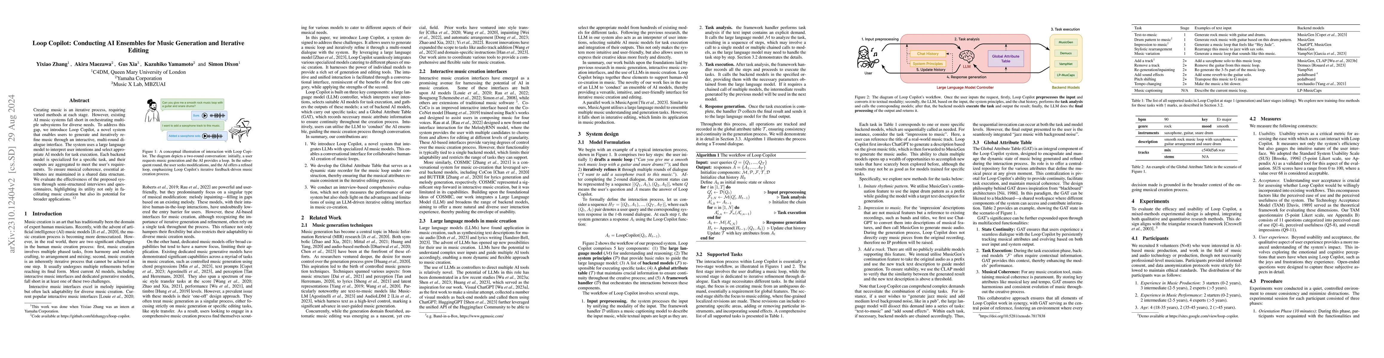 Thumbnail for Loop Copilot: Conducting AI Ensembles for Music Generation and Iterative
  Editing