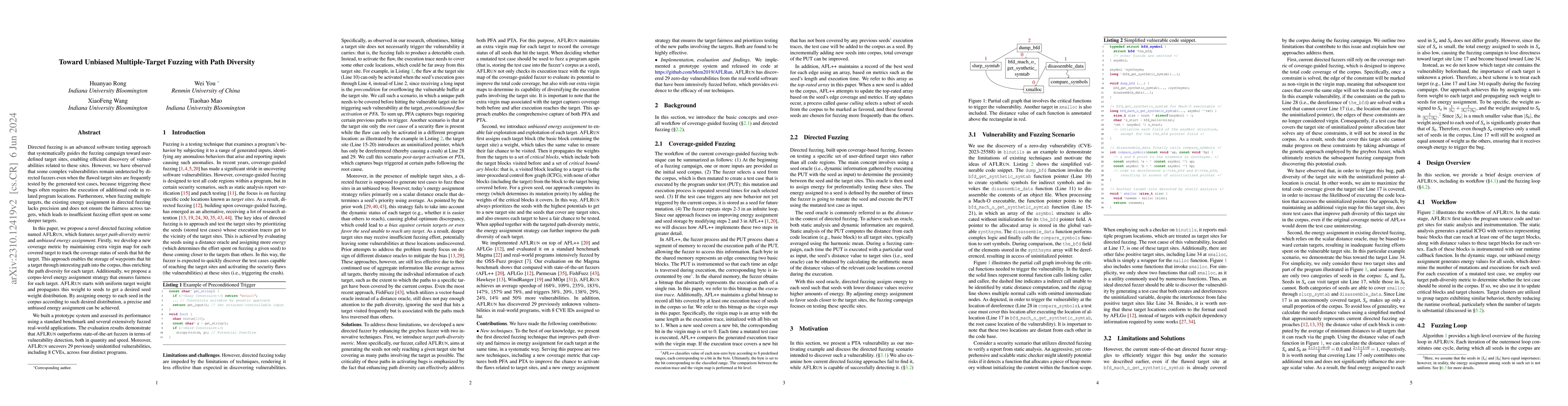 Thumbnail for Toward Unbiased Multiple-Target Fuzzing with Path Diversity