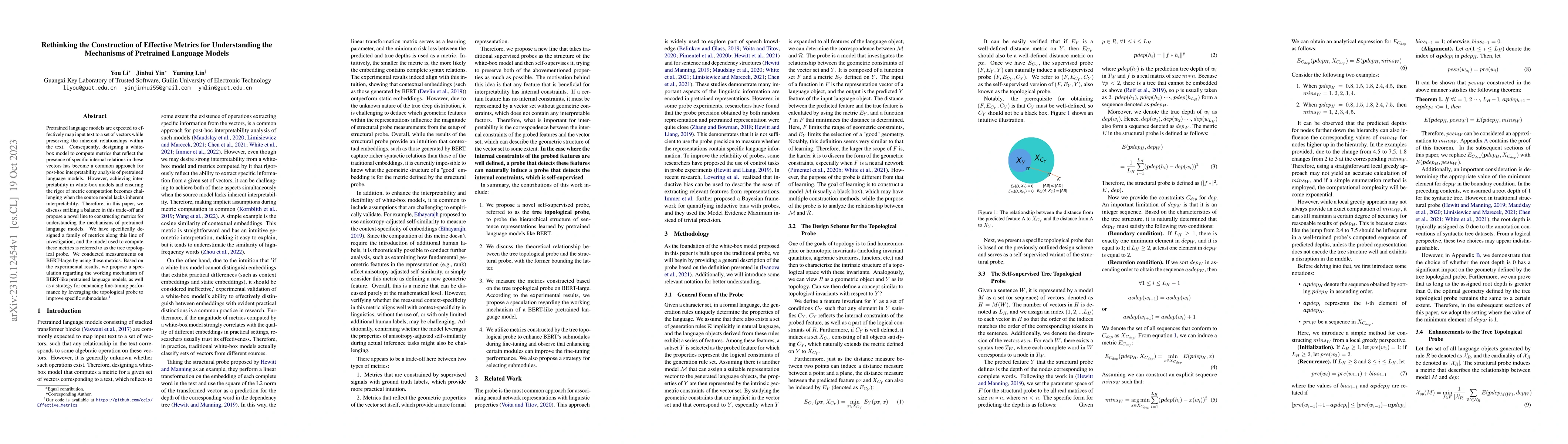 Thumbnail for Rethinking the Construction of Effective Metrics for Understanding the
  Mechanisms of Pretrained Language Models