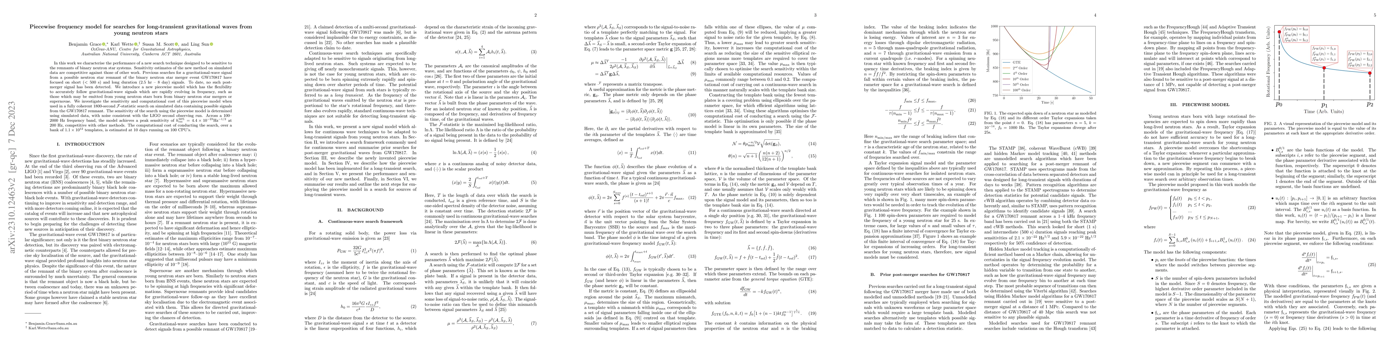 Thumbnail for Piecewise frequency model for searches for long-transient gravitational
  waves from young neutron stars