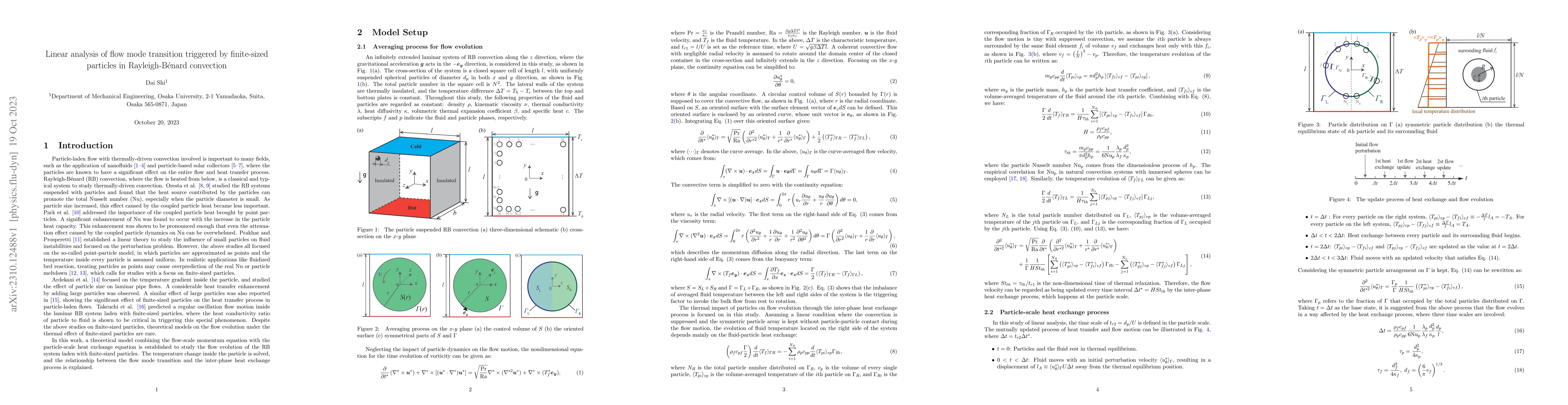 Thumbnail for Linear analysis of flow mode transition triggered by finite-sized
  particles in Rayleigh-B\'enard convection