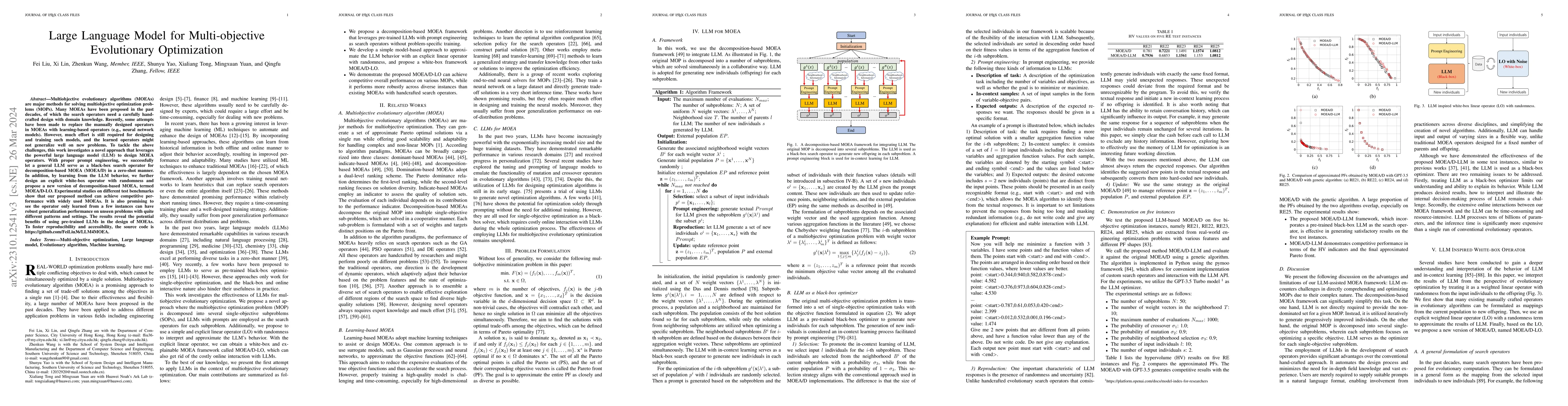 Thumbnail for Large Language Model for Multi-objective Evolutionary Optimization
