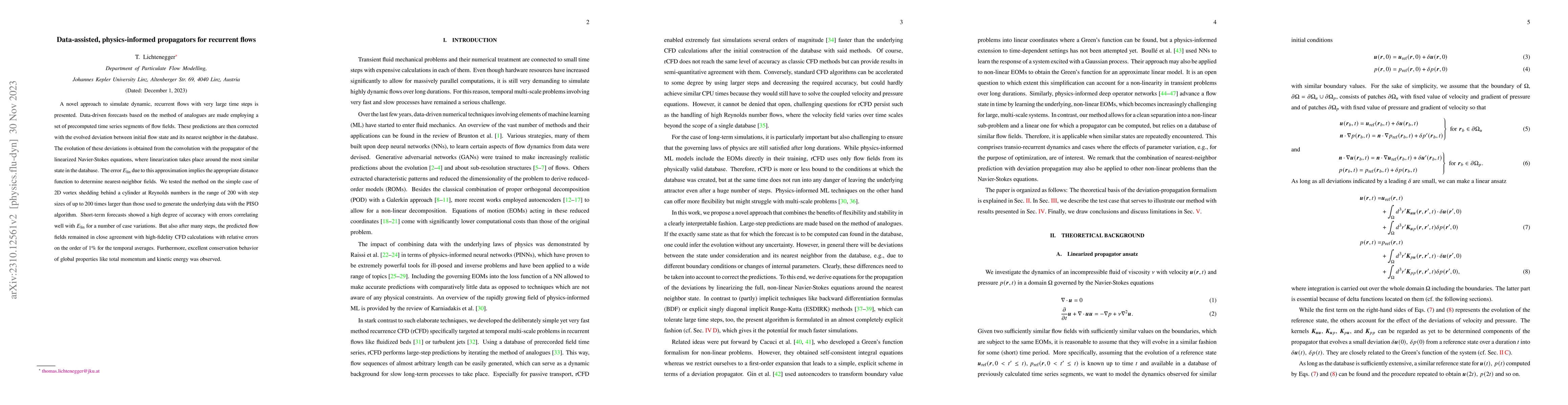 Thumbnail for Data-assisted, physics-informed propagators for recurrent flows