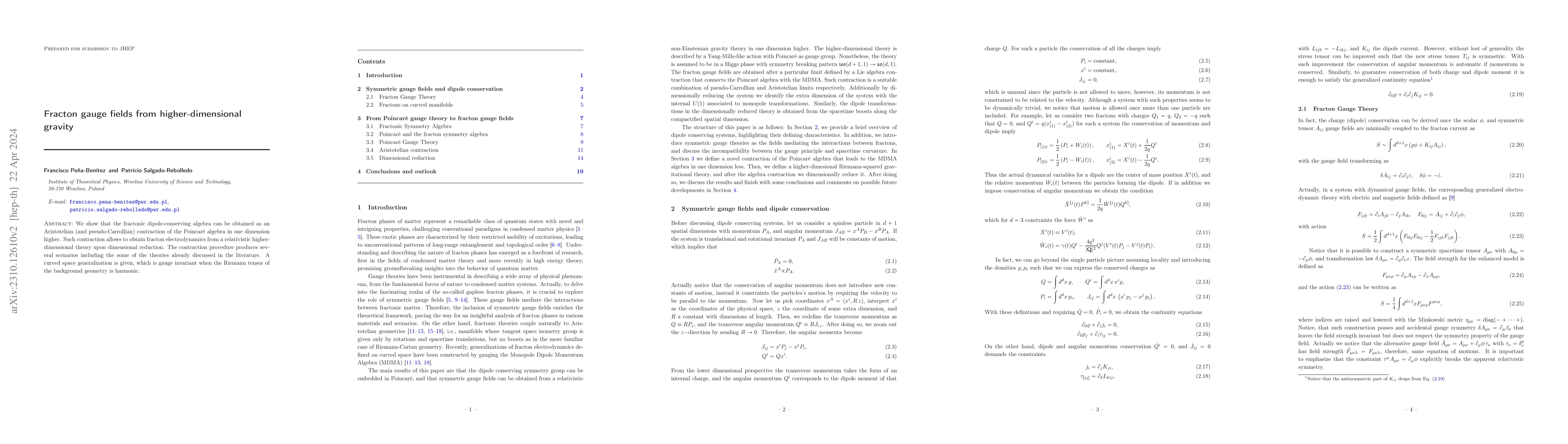 Thumbnail for Fracton gauge fields from higher-dimensional gravity
