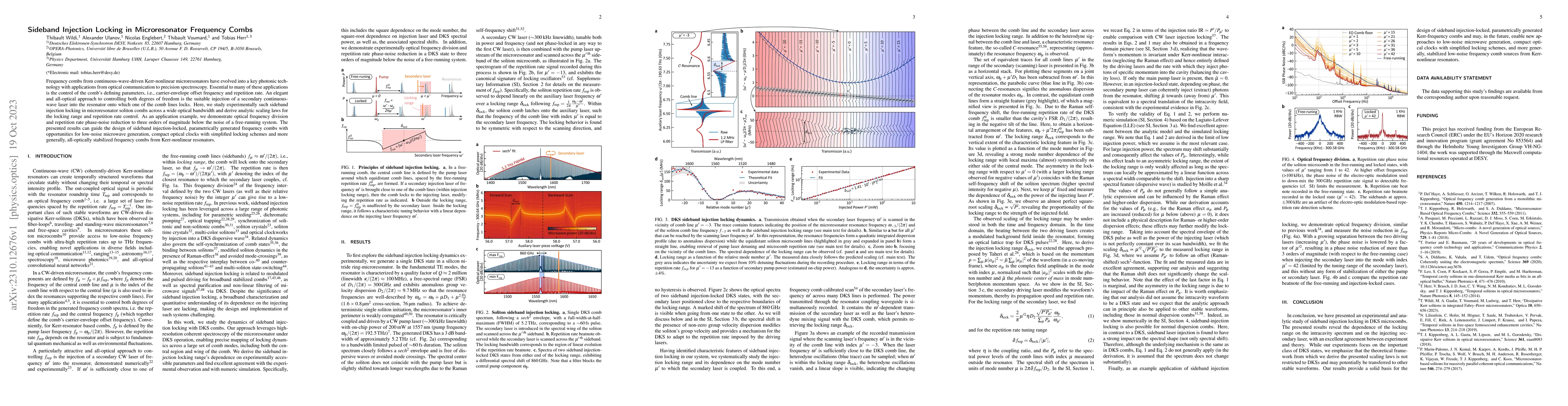 Thumbnail for Sideband Injection Locking in Microresonator Frequency Combs