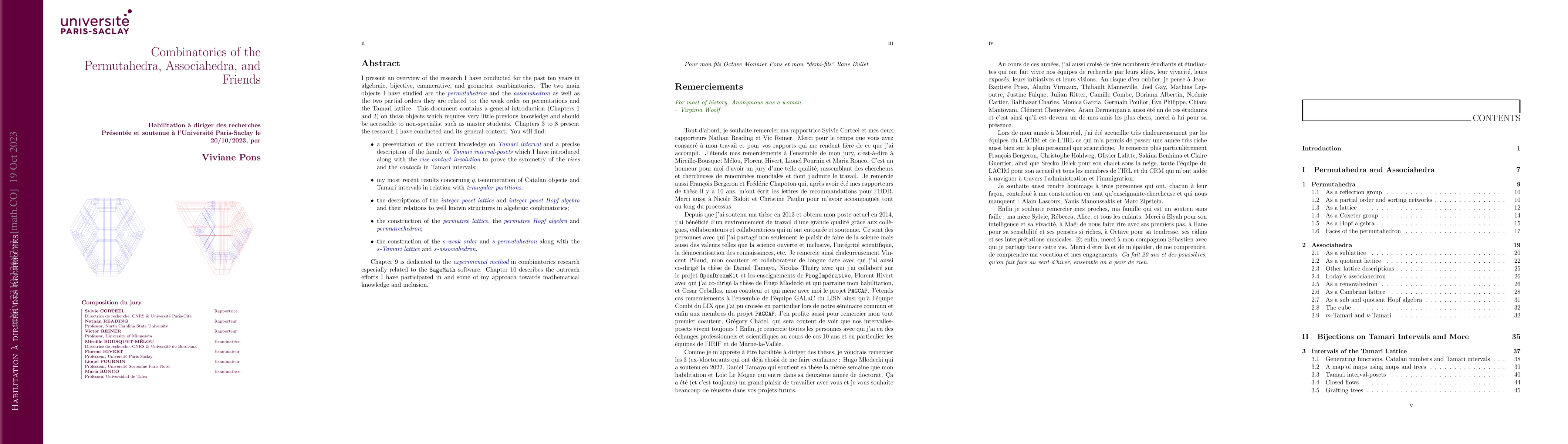 Thumbnail for Combinatorics of the Permutahedra, Associahedra, and Friends