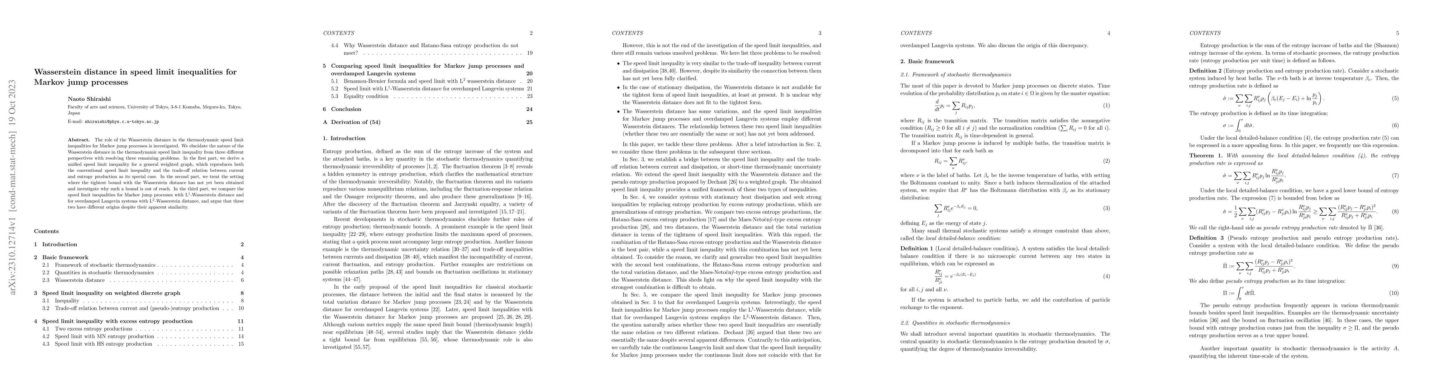 Thumbnail for Wasserstein distance in speed limit inequalities for Markov jump
  processes