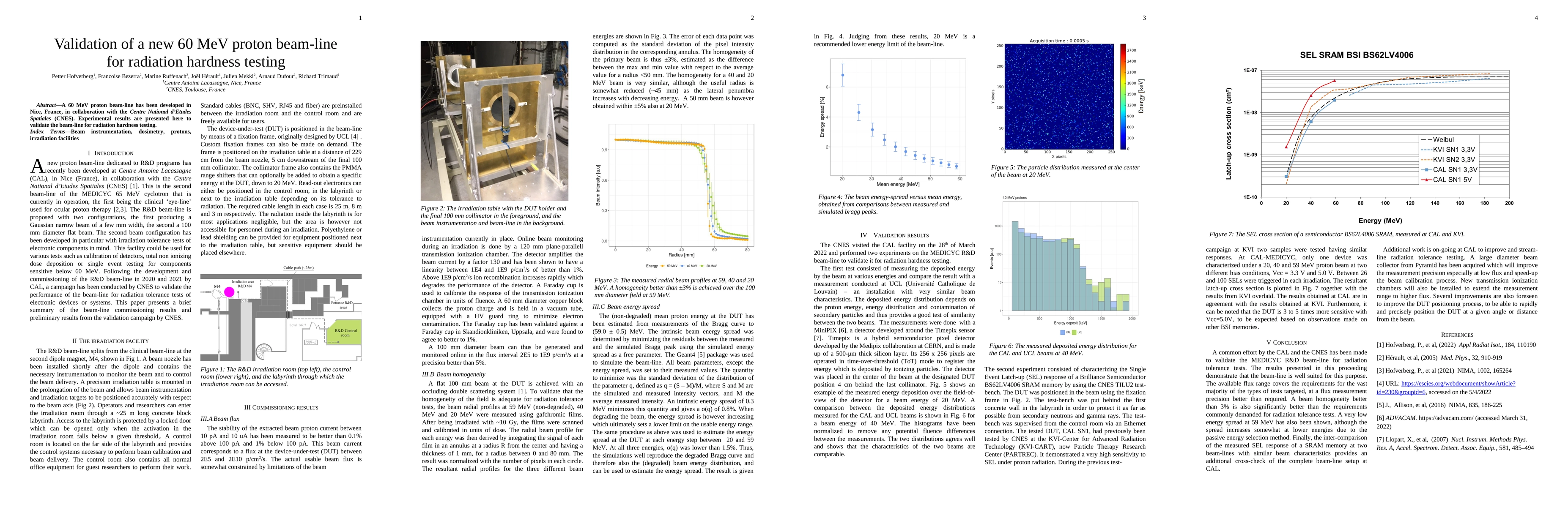 Thumbnail for Validation of a new 60 MeV proton beam-line for radiation hardness
  testing