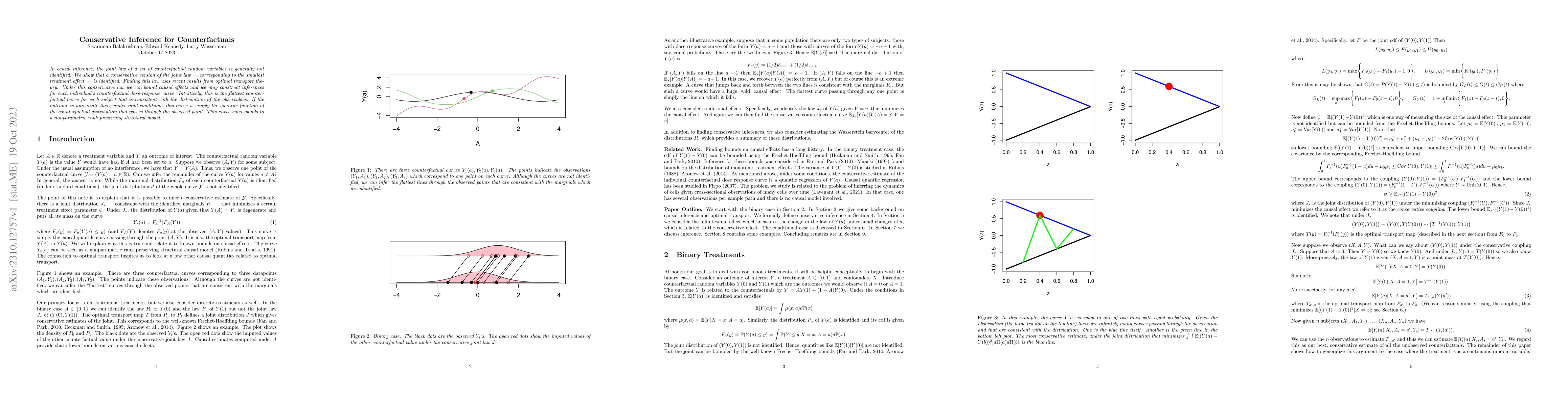 Thumbnail for Conservative Inference for Counterfactuals