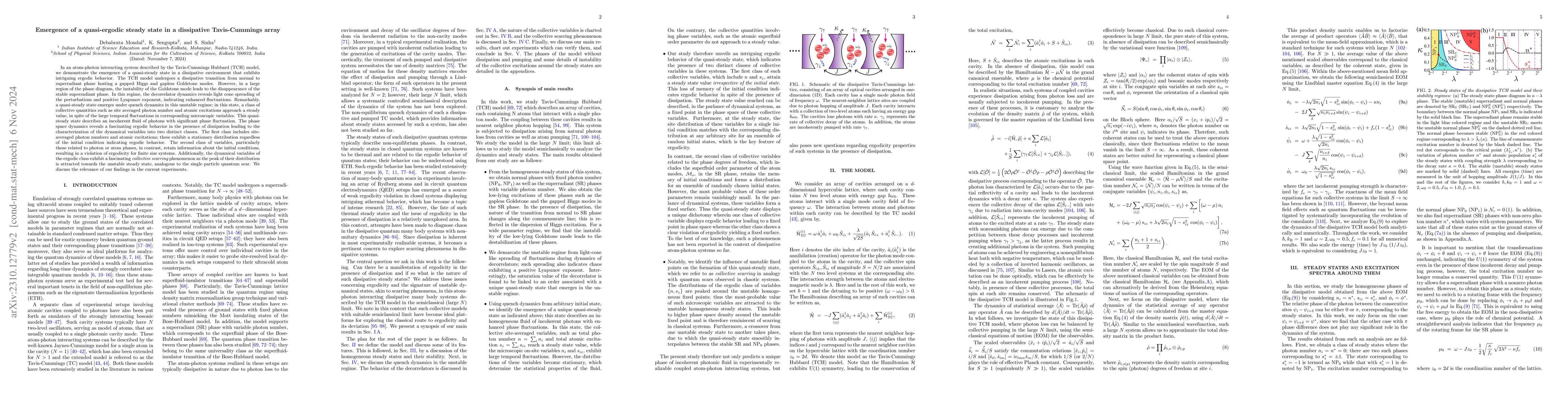 Thumbnail for Emergence of a quasi-ergodic steady state in a dissipative
  Tavis-Cummings array
