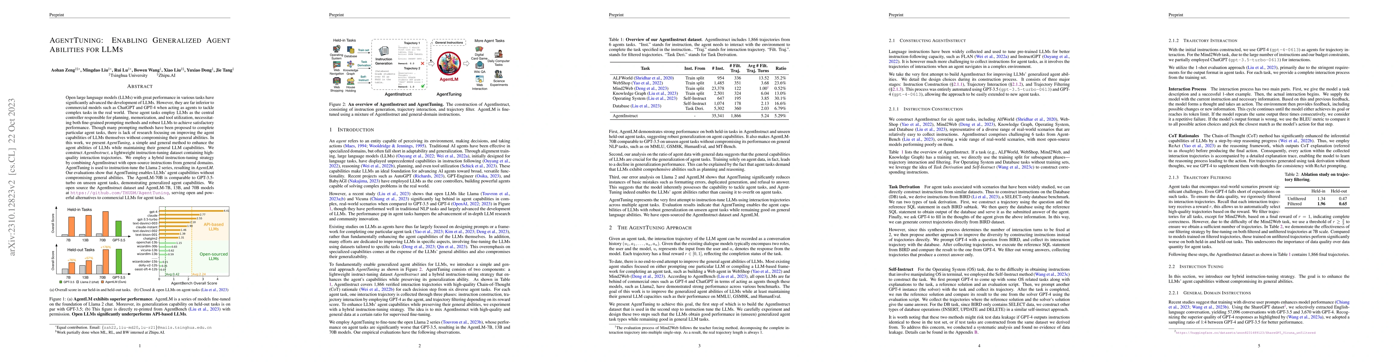 Thumbnail for AgentTuning: Enabling Generalized Agent Abilities for LLMs