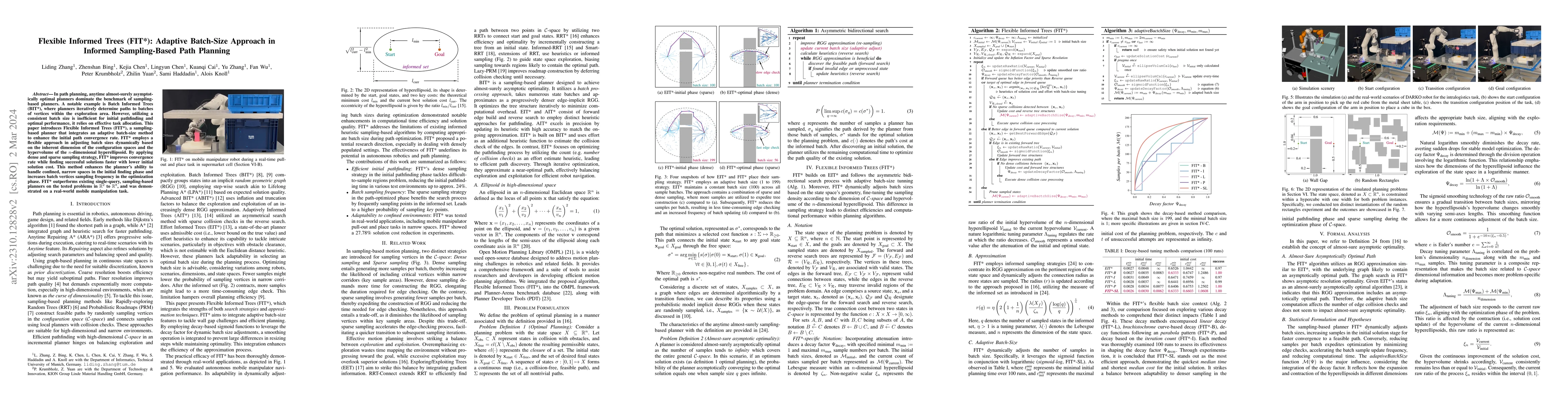 Thumbnail for Flexible Informed Trees (FIT*): Adaptive Batch-Size Approach in Informed
  Sampling-Based Path Planning