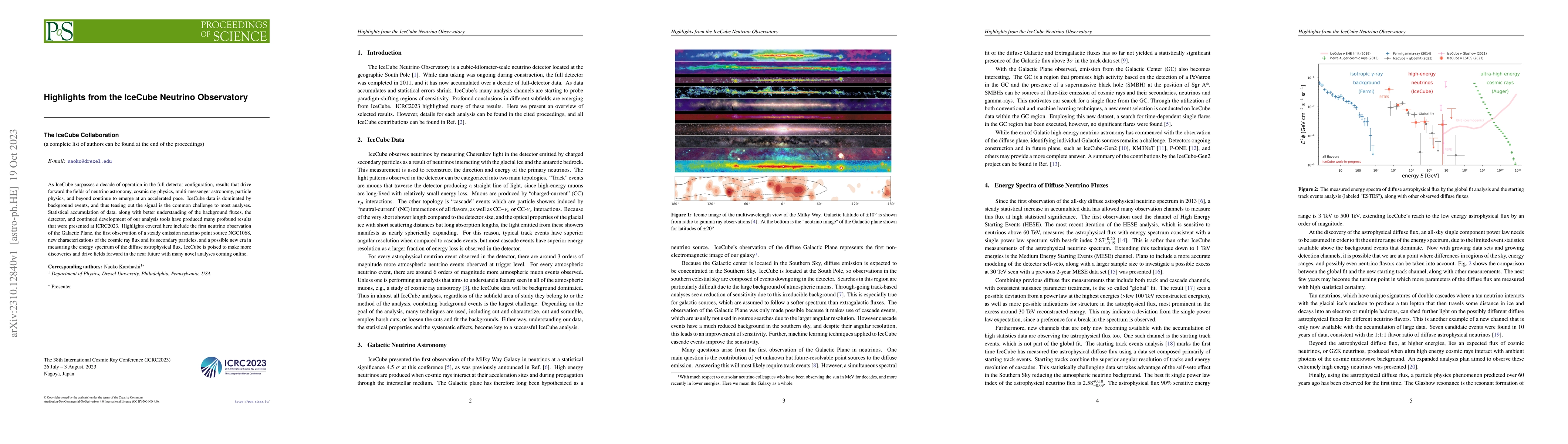 Thumbnail for Highlights from the IceCube Neutrino Observatory