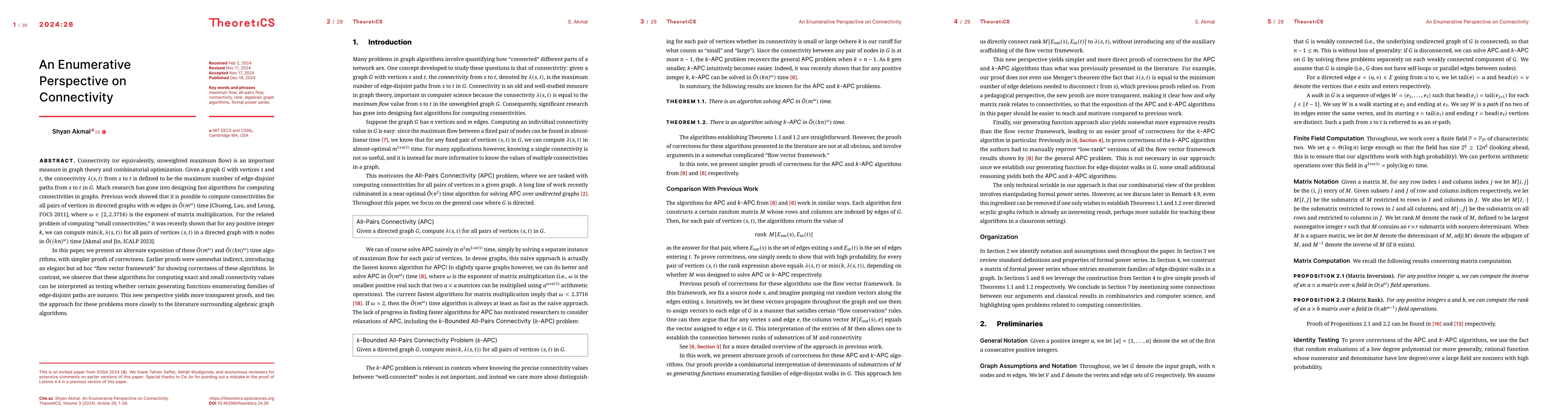 Thumbnail for An Enumerative Perspective on Connectivity