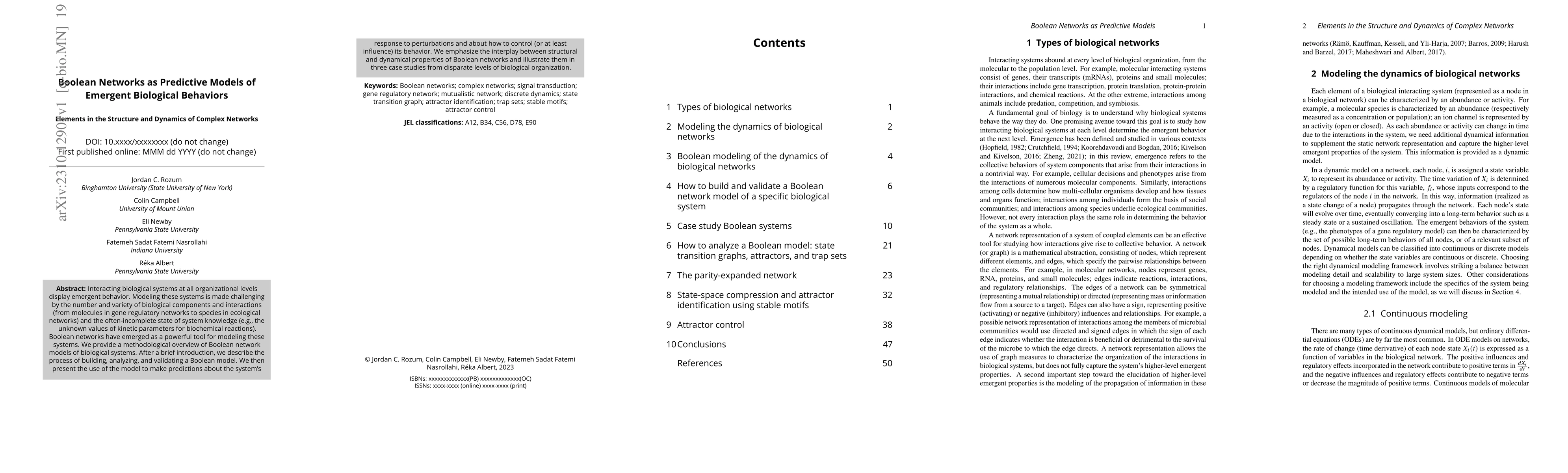 Thumbnail for Boolean Networks as Predictive Models of Emergent Biological Behaviors