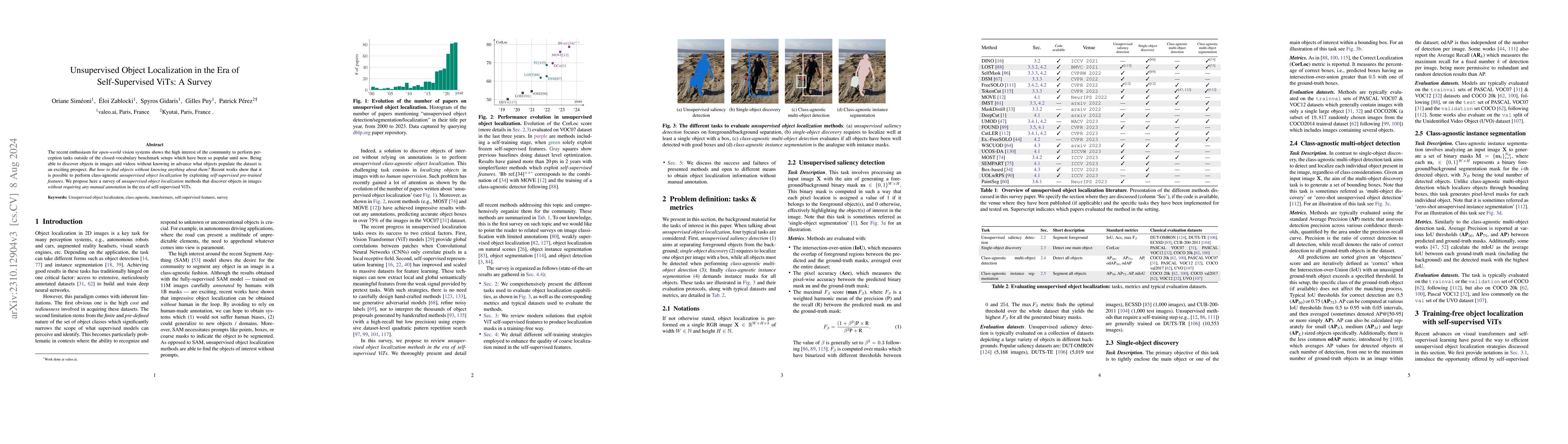 Thumbnail for Unsupervised Object Localization in the Era of Self-Supervised ViTs: A
  Survey