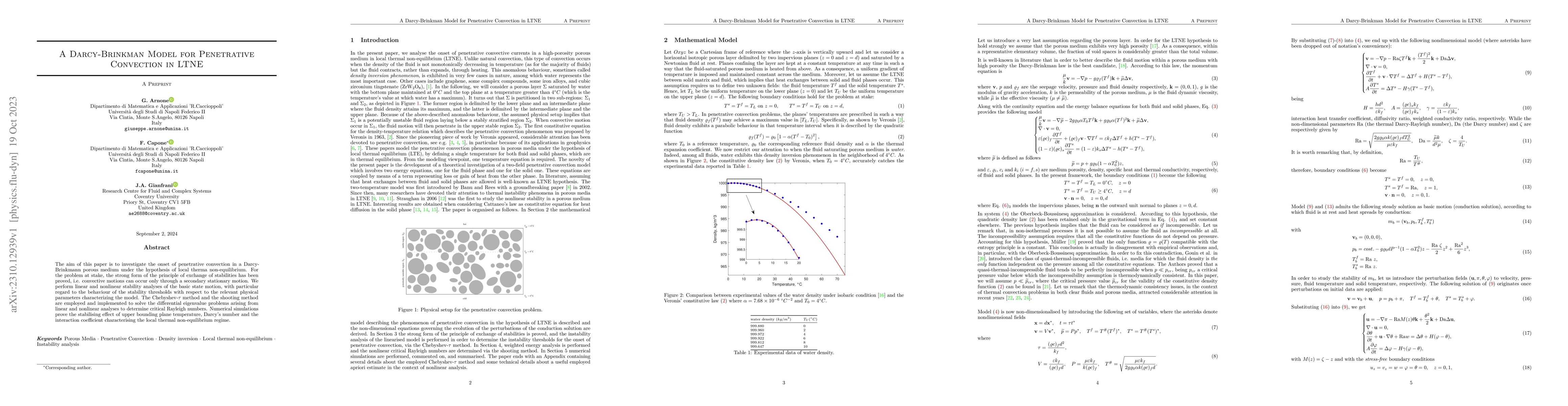 Thumbnail for A Darcy-Brinkman Model for Penetrative Convection in LTNE