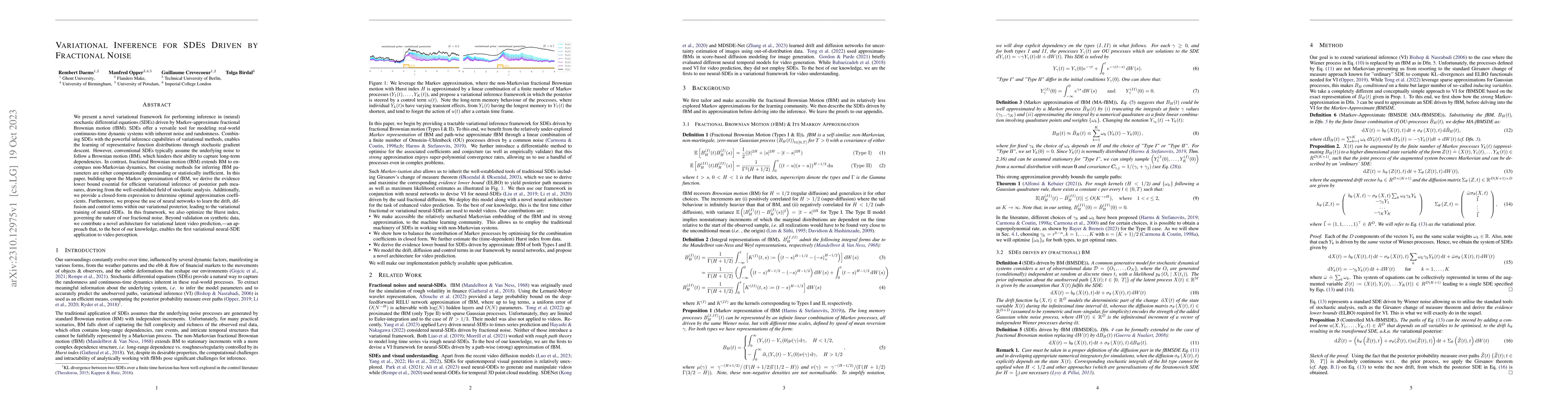 Thumbnail for Variational Inference for SDEs Driven by Fractional Noise