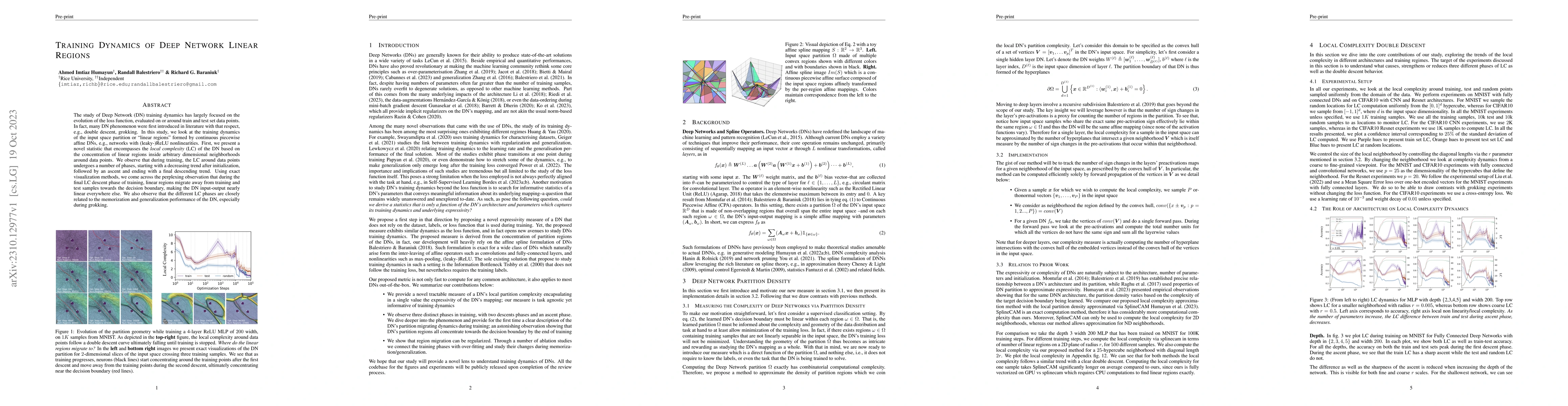 Thumbnail for Training Dynamics of Deep Network Linear Regions
