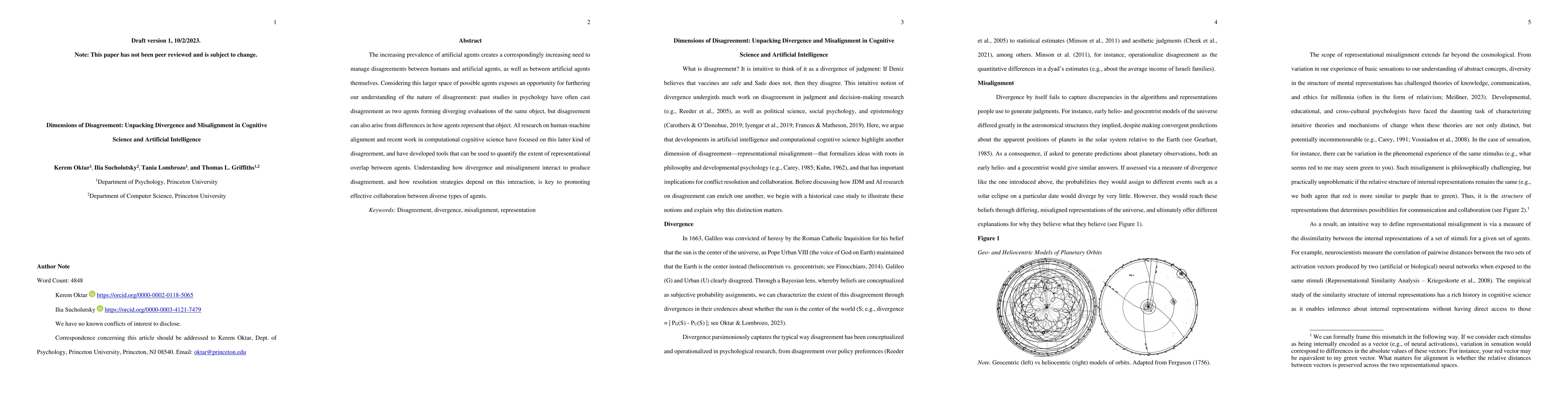 Thumbnail for Dimensions of Disagreement: Unpacking Divergence and Misalignment in
  Cognitive Science and Artificial Intelligence