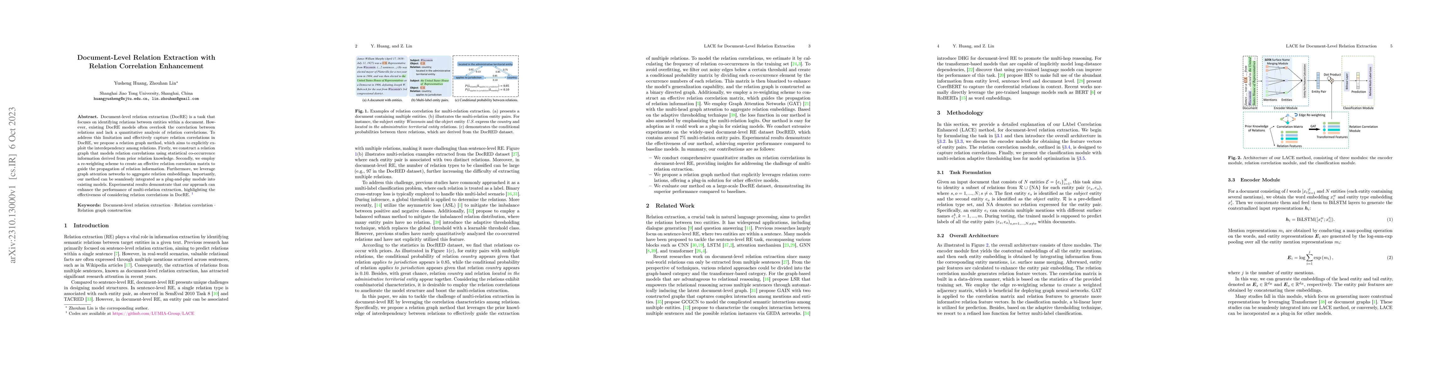 Thumbnail for Document-Level Relation Extraction with Relation Correlation Enhancement