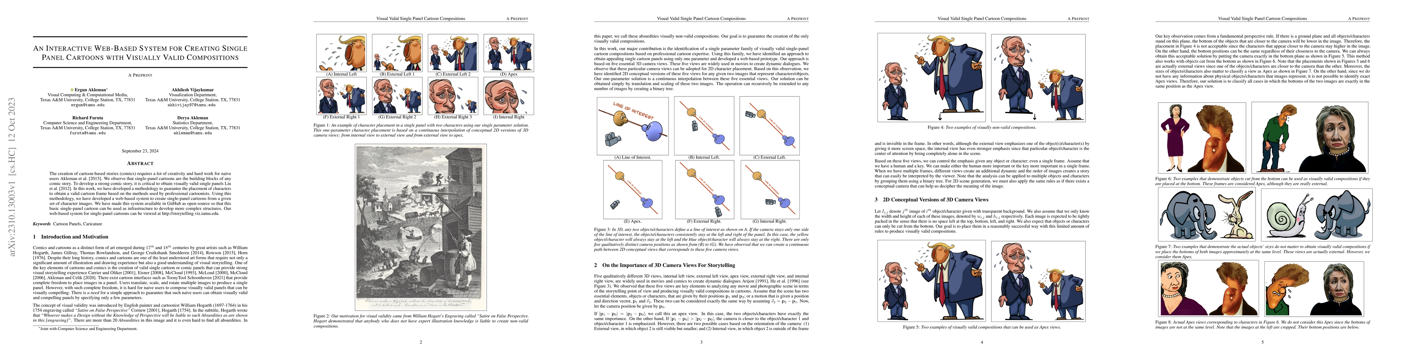 Thumbnail for An Interactive Web-Based System for Creating Single Panel Cartoons with
  Visually Valid Compositions